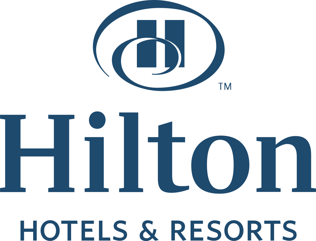 A logo of hilton hotels and resorts