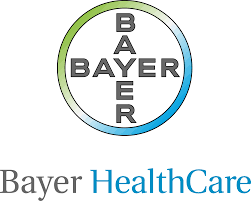 A bayer healthcare logo is shown.