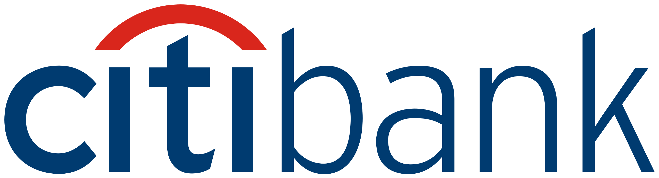 A blue and red logo for the ibar.