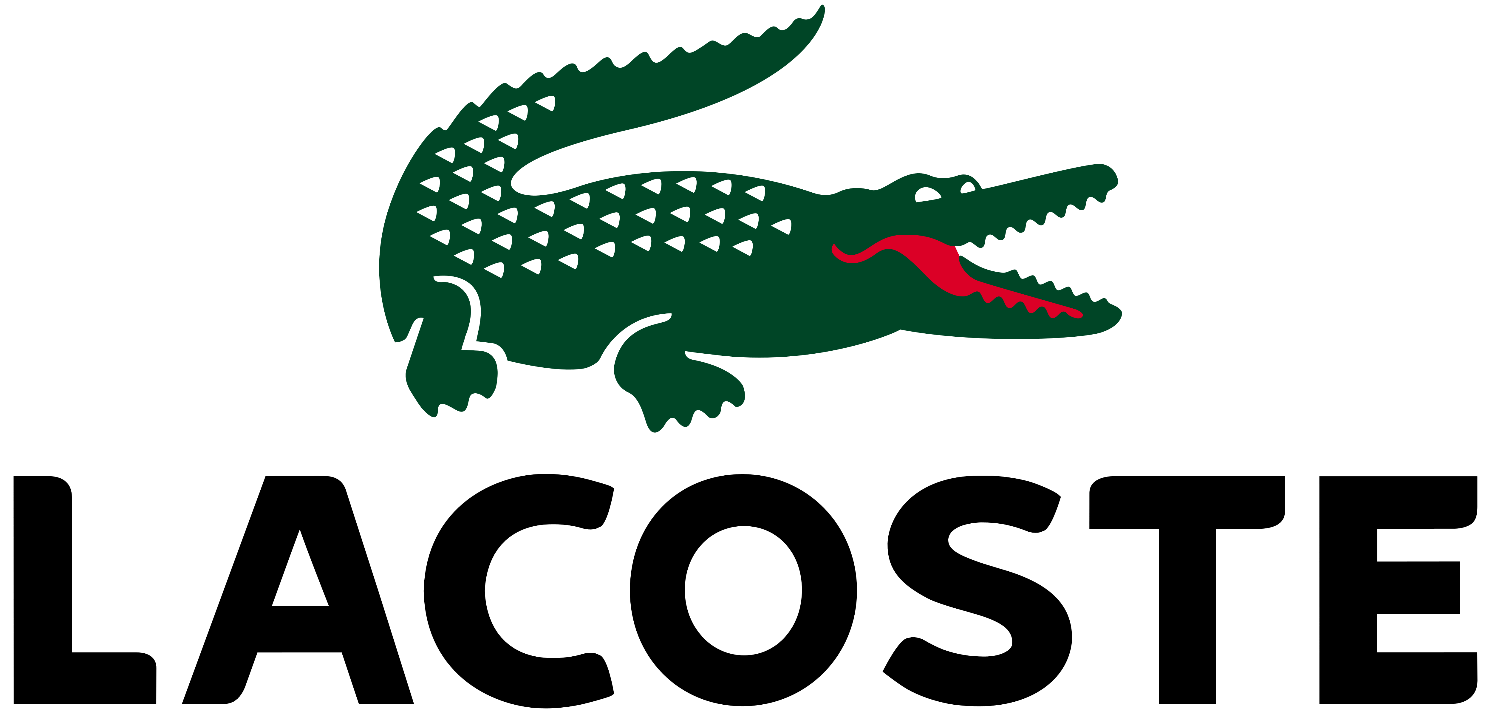 A green and red alligator is shown on the black background.